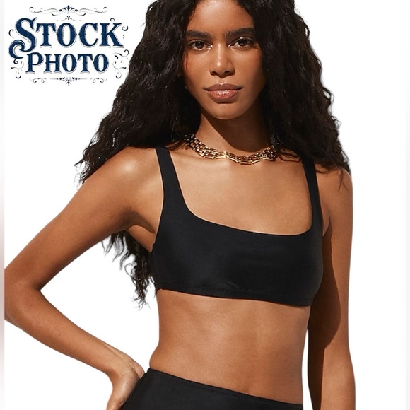 J. Crew Red Bikini Top Swimwear NWT squareneck top BX611 Red Various - Picture 4 of 4